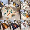 Retro Bohemian Style Feather Carpet Living Room Sofa Bedroom Kitchen Entrance Door Mat Non-Slip Luxury Home Decor Rug