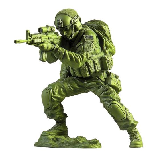 

Фигурка элитного солдата, зеленая статуэтка военного, коллекционный мини-солдат E