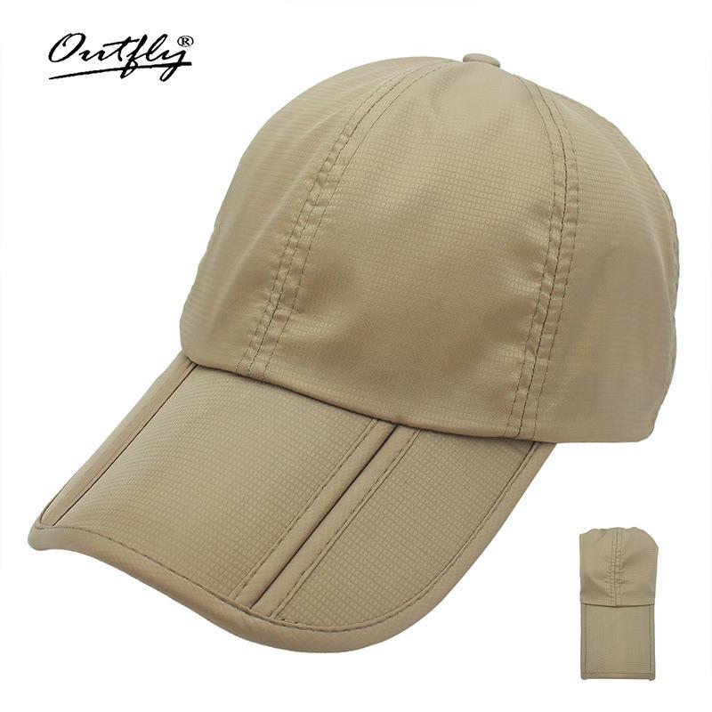 Folding sun hat spring and summer quick drying sunscreen fishing hat men's outdoor sunshade sports hat baseball cap