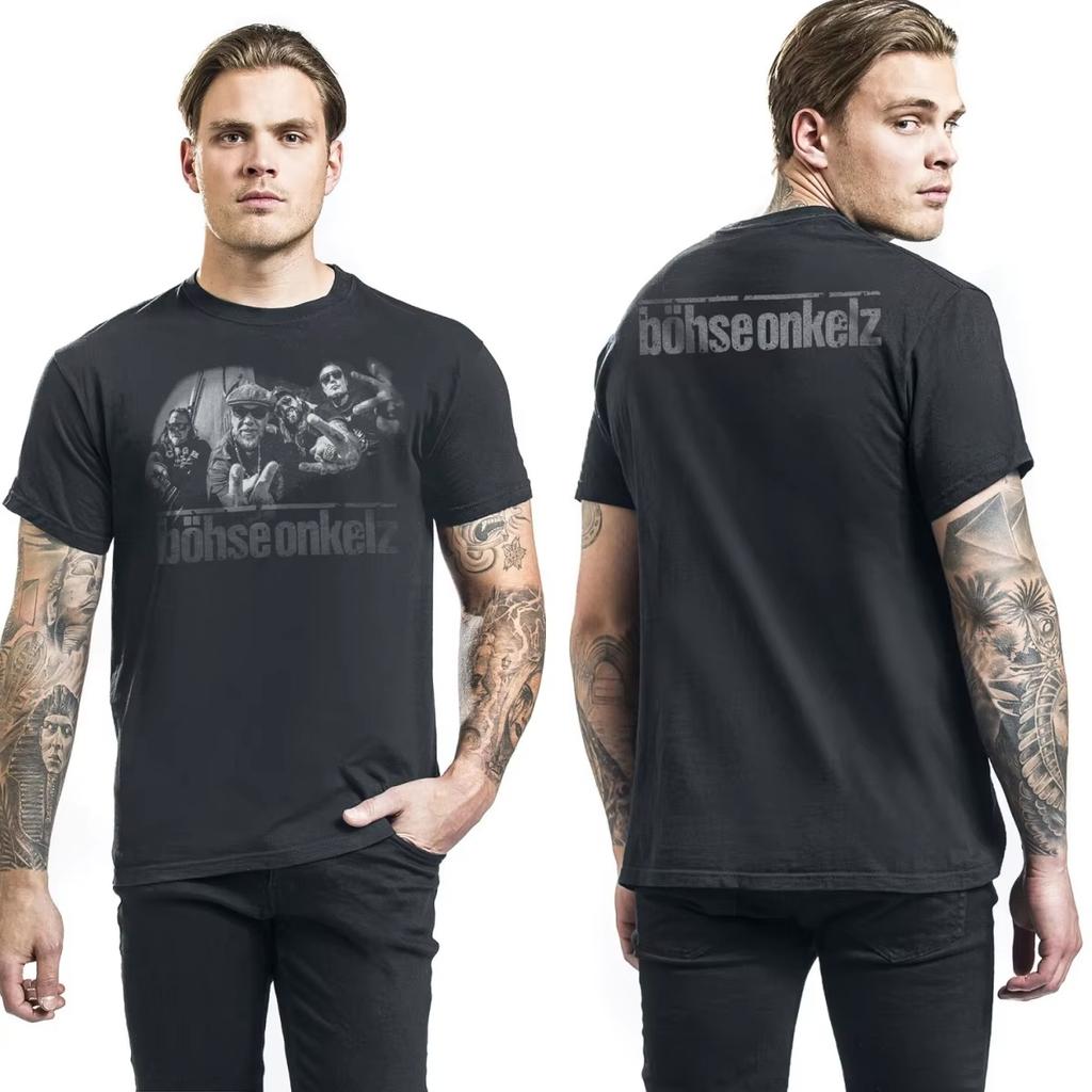 Best Bhse Onkelz Pattern Pure Cotton Unisex Summer Short Sleeve Luxury Retro Casual Fashion Brand Unisex And Unisex TShirt