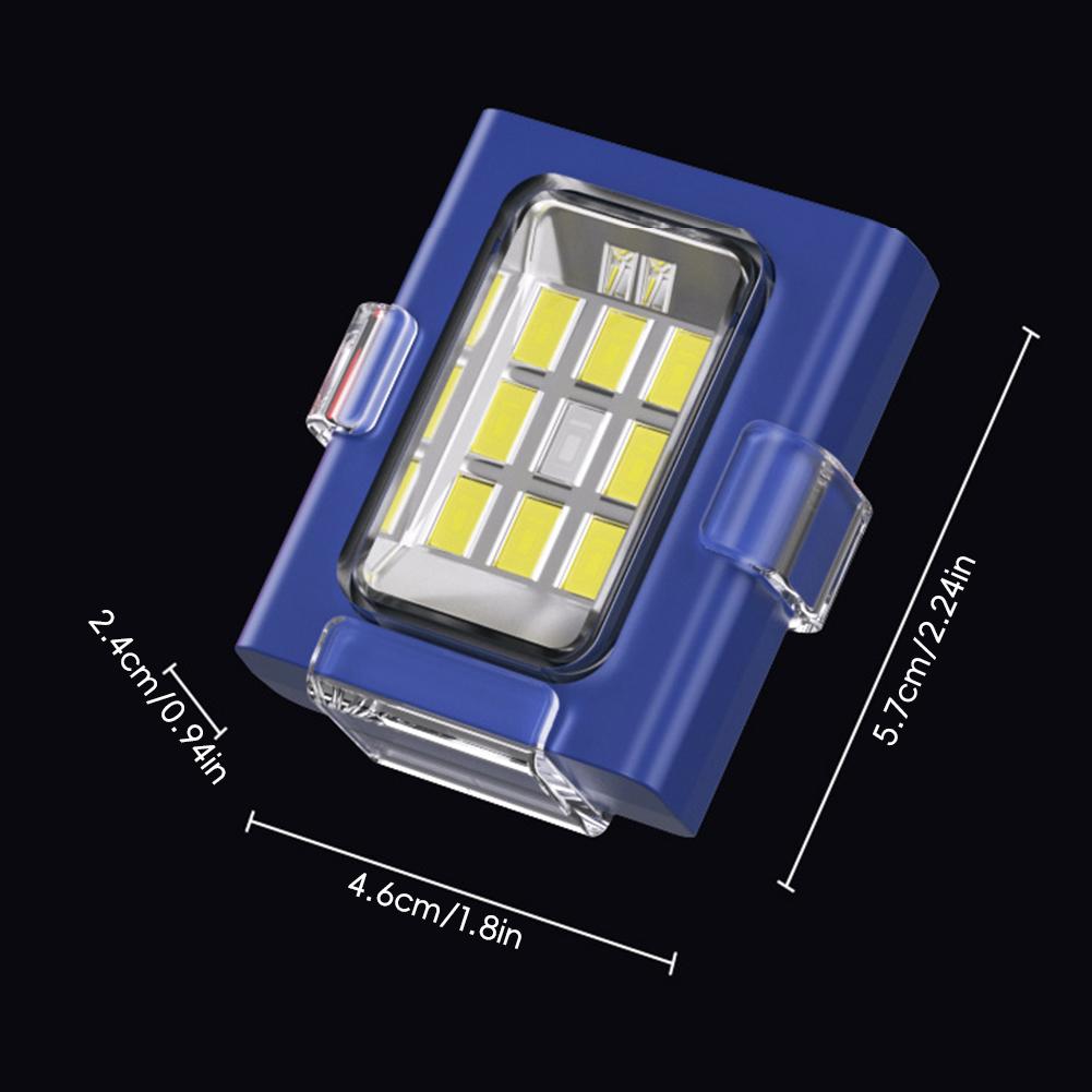 Multifunktions-LED-Lauf- und Walkinglicht für Outdoor-Sportarten, Taschenlampen, USB-wiederaufladbare Stirnlampe, Taschenlampe, Notlampe