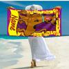 Personalized customized proof beach towel with Scooby-Doo pattern - soft, absorbent,quick-drying,perfect swimming,camping&bathing