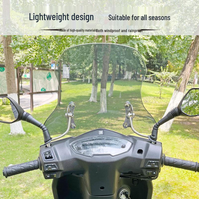 Justerbar Förtjockad Vindruta för Haojue AFR125 UY125 Skotrar