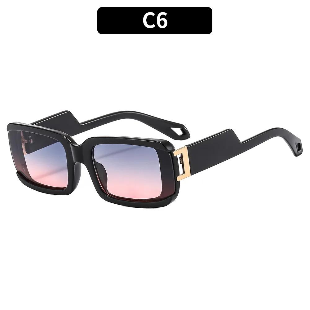 Latest High Quality Female Stylish Sun Eyewear Square Retro Sunglasses Male Retro Black Outdoor Travel Mirror Oculos De Sol