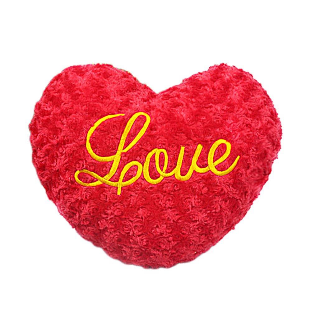 

PP Cotton Soft Pillow 40cm Stuffed Pillow New Heart Plush Pillow Home Decorative Red S
