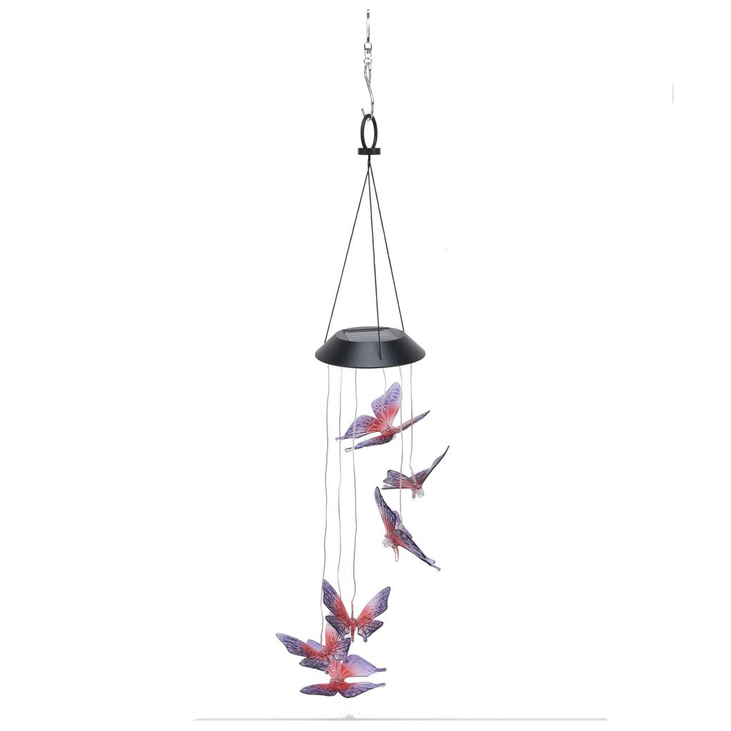 Solar Wind Chimes Lamp Outdoor LED Colorful Gradient Solar Wind Chimes Lamp Garden Decoration