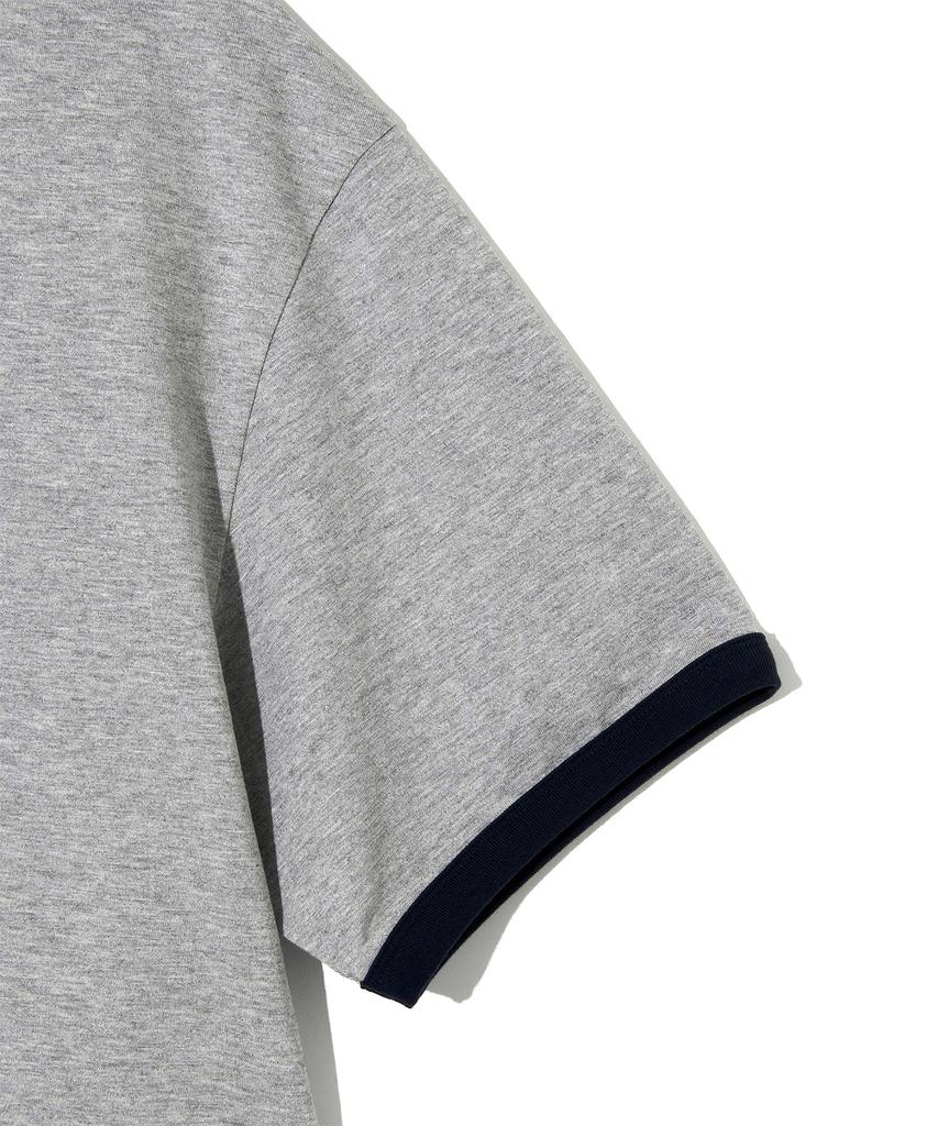 LEE Vintage Logo Ringer Short Sleeve T-Shirt Gray