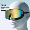 Large Frame Anti Fog Swim Goggles With Ear Plugs Panoramic Wide View Waterproof Swimming Glasses For Adults Pool Beach Water Spo