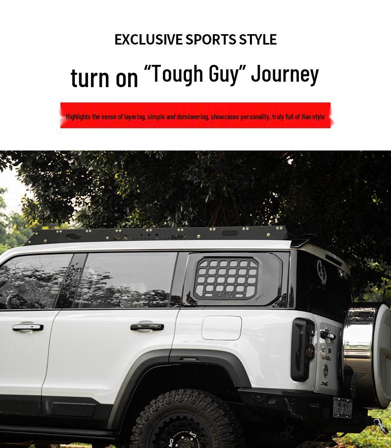 BJ40 City Hunter D-Pillar Blackout Trim Sticker - Black Warrior Edition