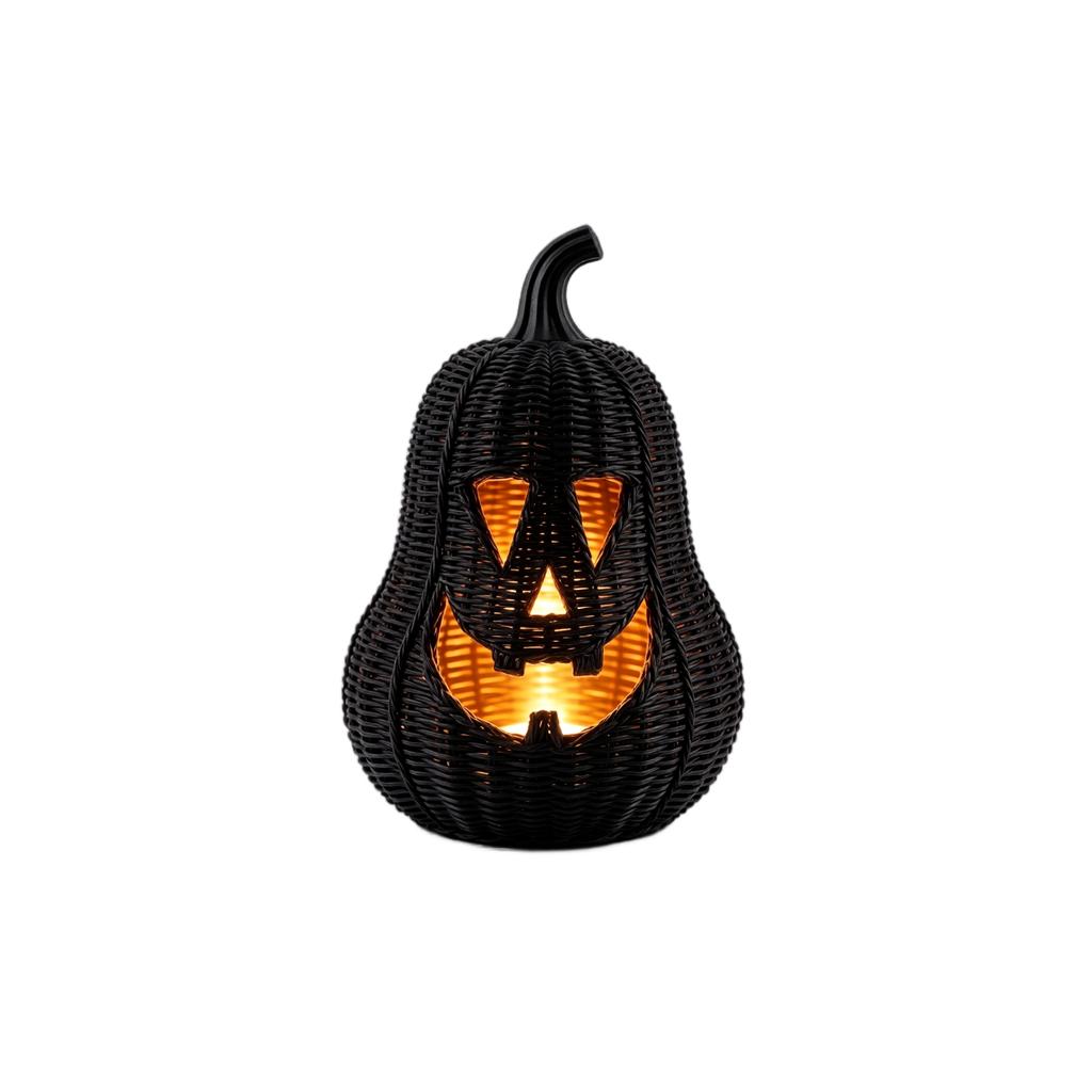 Woven Halloween Pumpkin Tabletop Decoration for Fall Home Decor