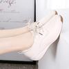 Women's Footwear Leather Driving Comfort Women’s Wedge Sneakers Casual Nurse Loafers for Girls Walking Minimalist Summer Maternity Shoes for Women