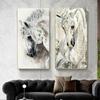 The Horse Abstract Animal Poster and Print Canvas Painting for Living Room Modern Style Artwork Wall Art Pictures Home Decoraton No Frame