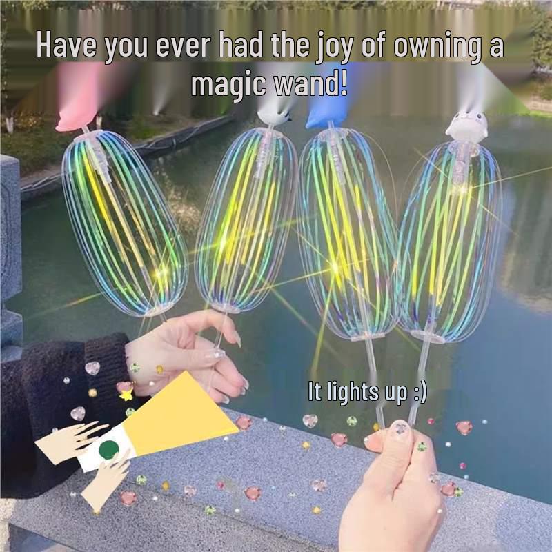 

Детская светящаяся волшебная палочка с мыльными пузырями в виде цветка