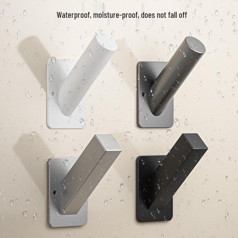 Stainless Steel No-Drill Wall Hook for Coats and Hats