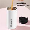400ml Stainless Steel Coffee Thermos Bottle Thermal Mug Leakproof Car Vacuum Flasks Coffee Cup Travel Portable Insulated Bottles