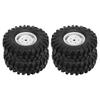4PCS RC Off Road Vehicle Tires 1.9 Inch Universal Rubber RC Wheels and Tires for RC Off Road Vehicle Climbing Car White