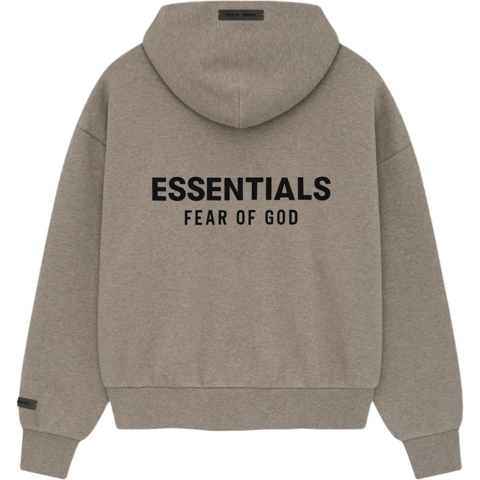 

Fear of God Essentials Классическая толстовка с капюшоном из флиса Homestead Heather Мужские топы Серый 192AS252051F S