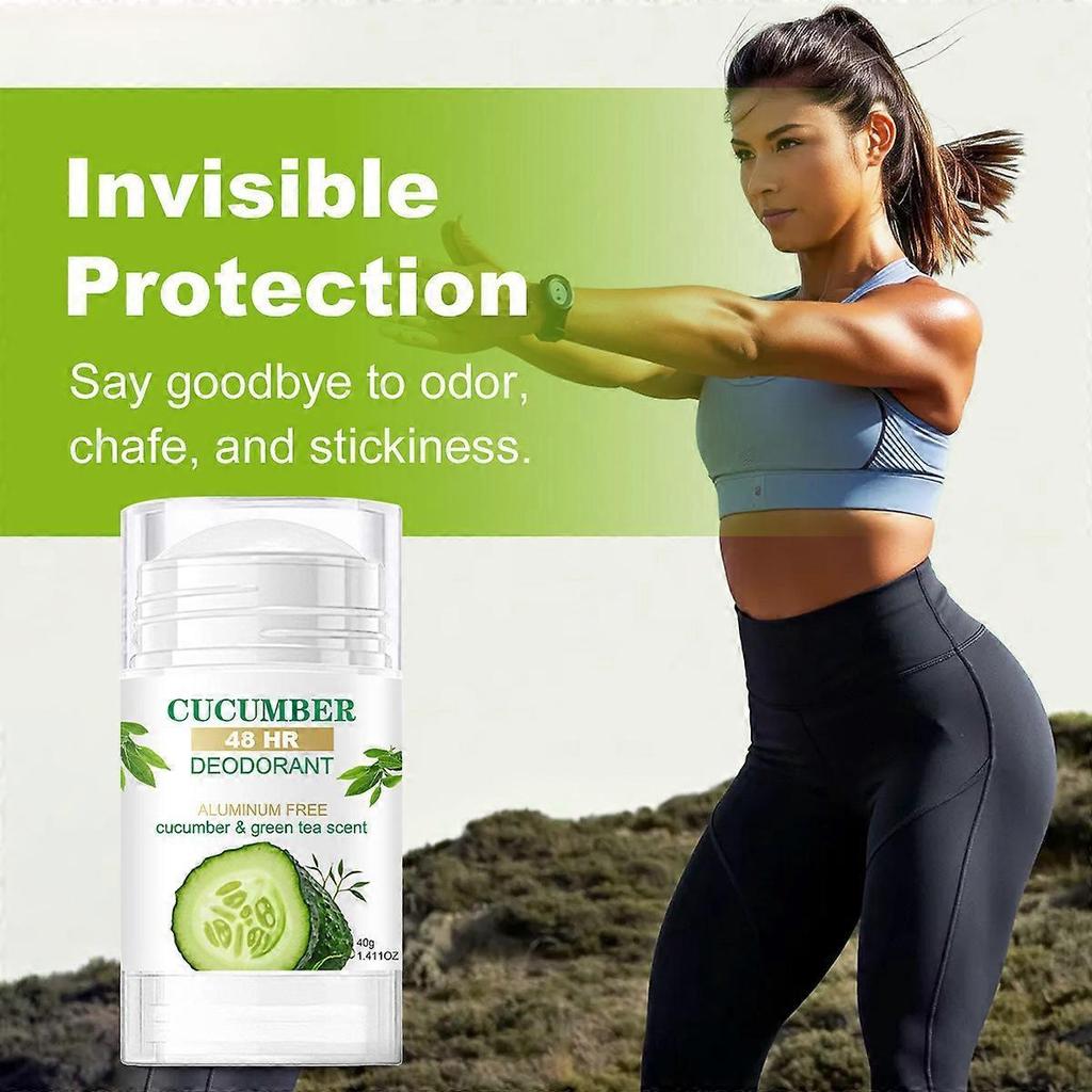 Cucumber Deodorant Stick, Cucumber 48h Protection Deodorant, Cucumber Whole Body Deodorant Stick for Women, Aluminum-Free
