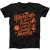 Halloween Bitchcraft Wiedźma Bestseller Śmieszny Prezent Koszulka Czarna Koszulka 148