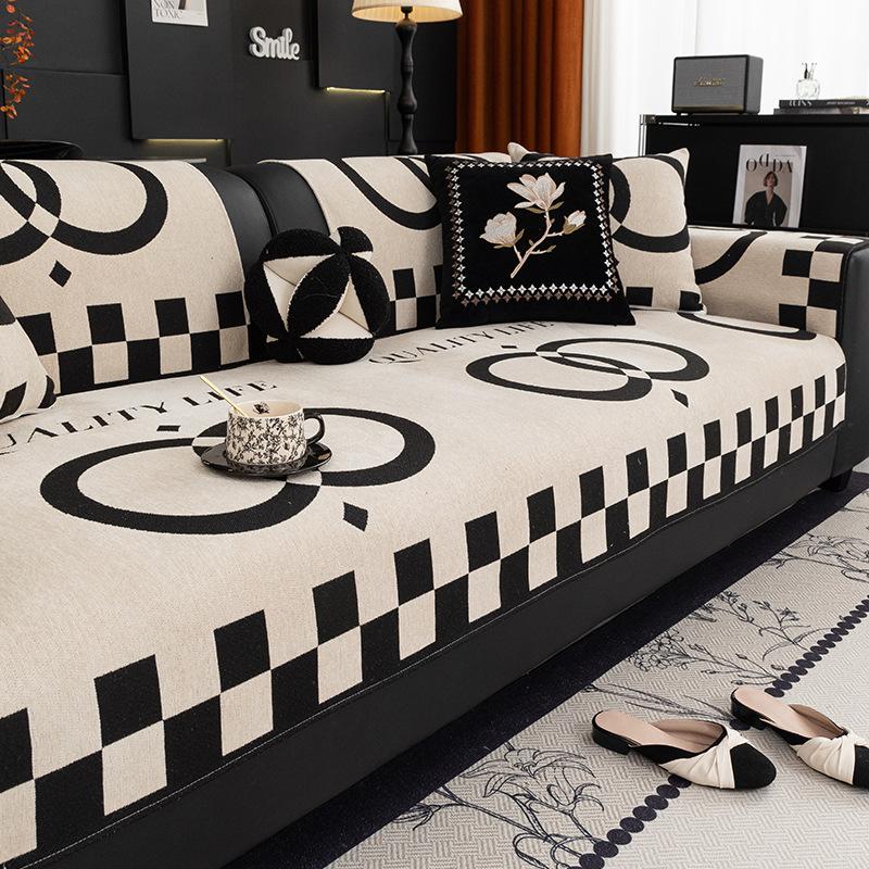 

Nordic Wind Chenille Sofa Cushion Living Room Light Luxury High-End Non-Slip Sofa Cover New Cross-Border 70*70cm