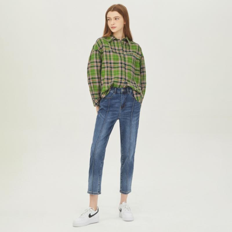  Benetton Benetton Retextile Machine Line Pantaloni largi din denim Badp09311 în