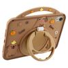 For iPad Mini (2024)/(2021) Silicone Case with Handle 360 Degree Rotating Kickstand Protective Cover Capybara Pattern