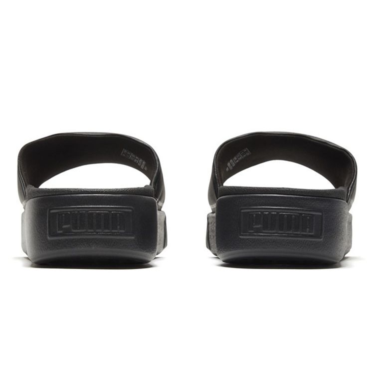 Puma Platform Bold Trendy Sports Slippers Women Footwear Black 367064-01