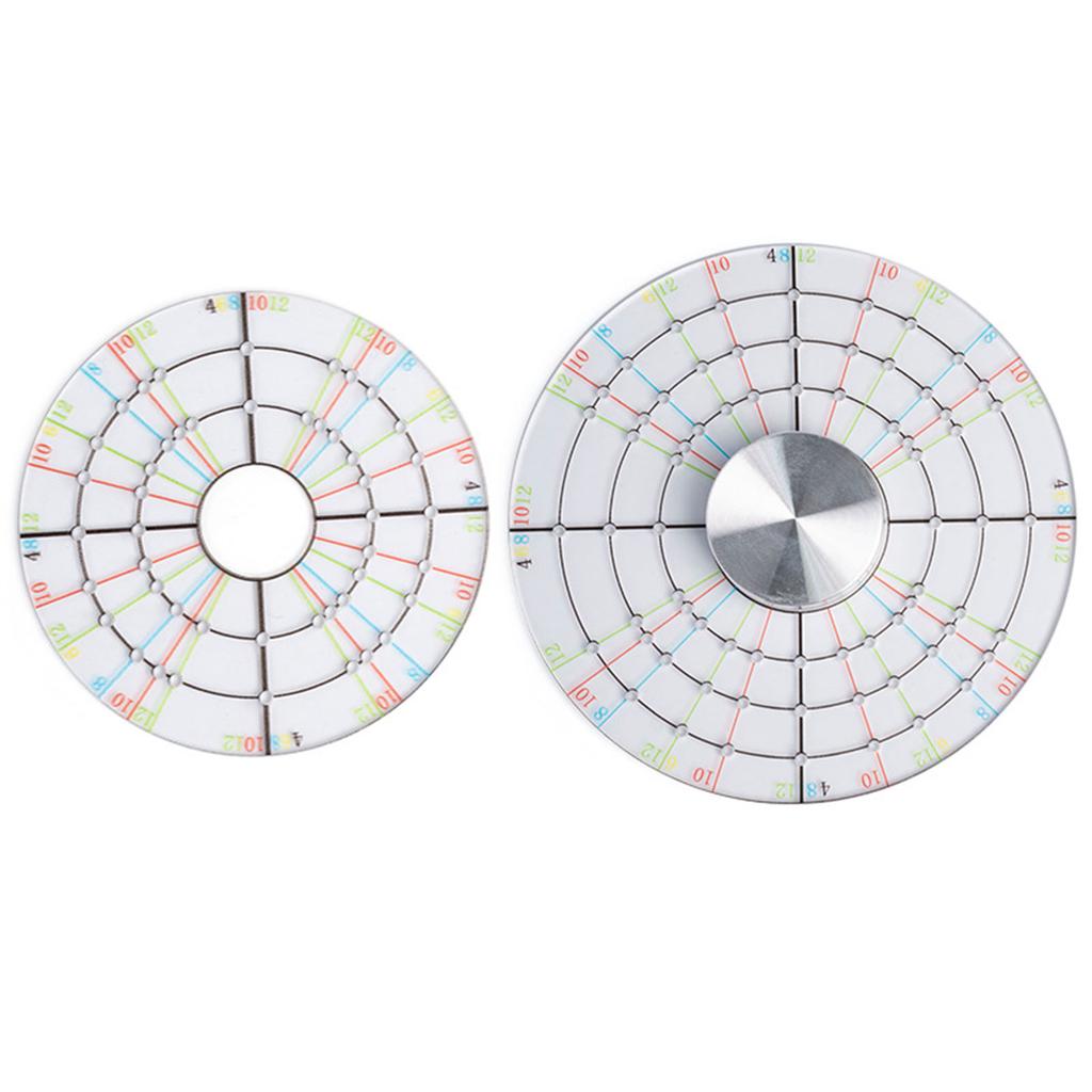 Kreisförmiges Tonkeramik Drehwerkzeug Rotierendes Tonmess- und Trimmwerkzeug Tontonwerkzeug
