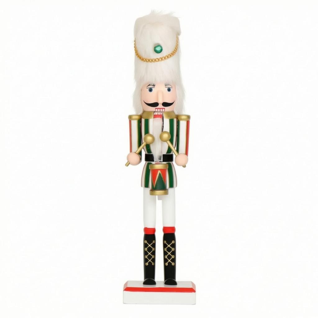 Tabletop Wooden Nutcracker Christmas Decoration Decorative Statue Painted for