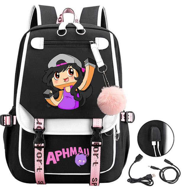 Large Capacity Schoolbag with Shoulder Strap; Student Three-piece Pencil Case Set