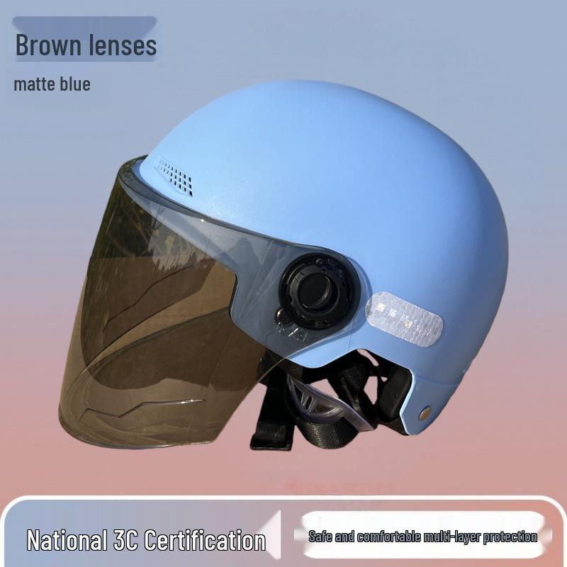 3C Certified Lightweight Electric Bike Helmet for Men & Women - Summer Sun Protection Half Helmet