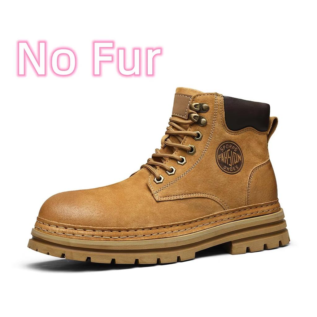 Mode Lederschuhe Herrenstiefel High Top Mode Motorrad Lederschuhe Outdoor Herren Klassische Sneaker Stiefel Schnürstiefel Herren Stiefeletten