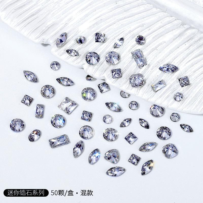 

Украшения для ногтей из циркона белого цвета с перевернутым плоским дном и цирконием Mini 5A Love Water Drop Horse Eye Circon Jewelry