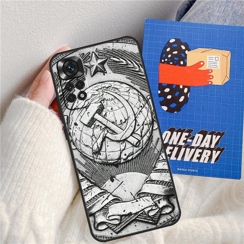 Soviet Union USSR Flag Funda For Xiaomi Redmi Note 13 Pro 14 9 10 11 12 9S 10S 11S 12S Redmi 13C 10C 12C 14C Case