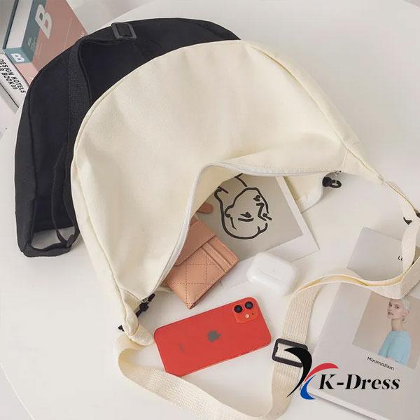 2-color Crescent Cross Canvas Eco Bag