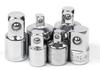 Socket Conversion Adapter Set of 6, Drive Socket Wrench (Silver)