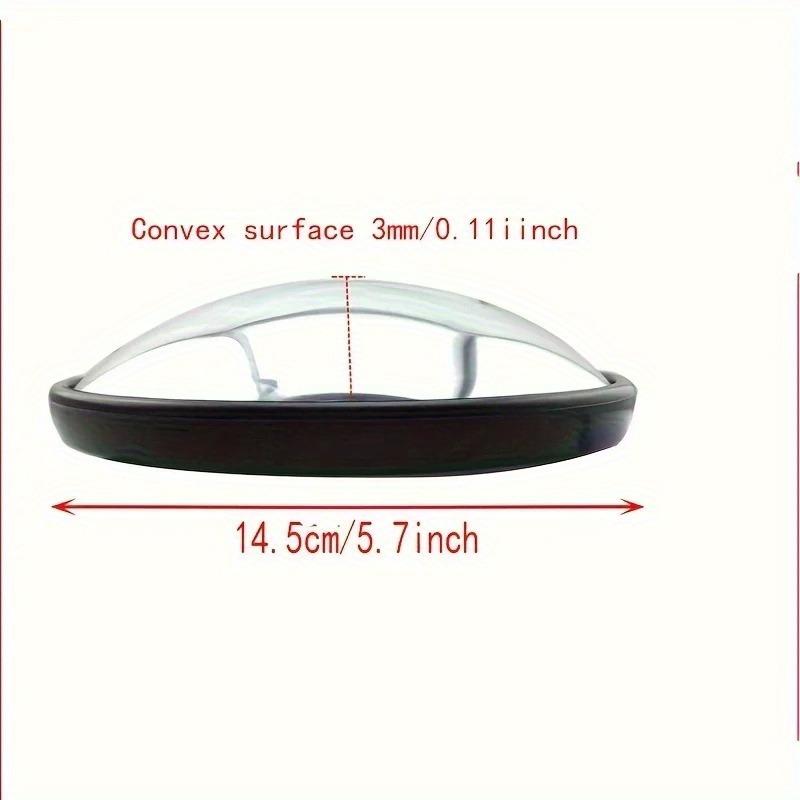 1 Set Truck Tricycle Reversing Convex Mirror with Rod Auxiliary Lower View Mirror