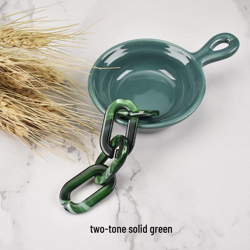 

Acrylic Chain Buckle Open Ring for DIY Jewelry and Crafting Solid Two-tone