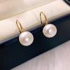 Silver Natural Light Green Resin Drop Earrings Hypoallergenic For Daily Wear Gifts