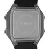 Timex Men's World Time Digital Watch 40mm Black Two-Piece Dial Silver-tone Case