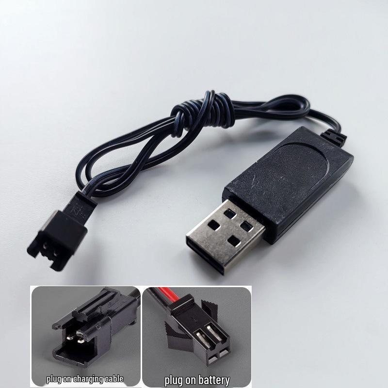 Compact USB Charger Cable for 3.7V Remote Control Helicopter Drone