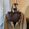 Retro Pu Leather Shoulder Bag For Women Tote Bag Fashion Commuter Crossbody Bag