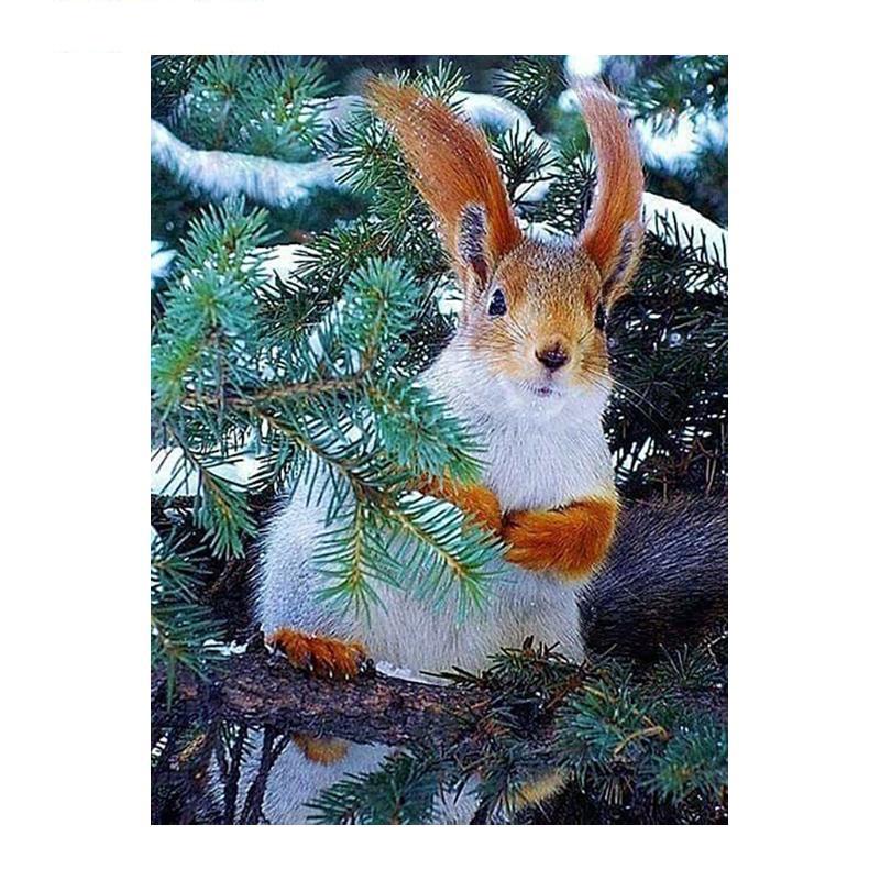 5D DIY Diamant Malerei Holz Eichhörnchen Diamant Mosaik Diamant Stickerei Volle Set Kreuz Stich Kits Home Decor Geschenke