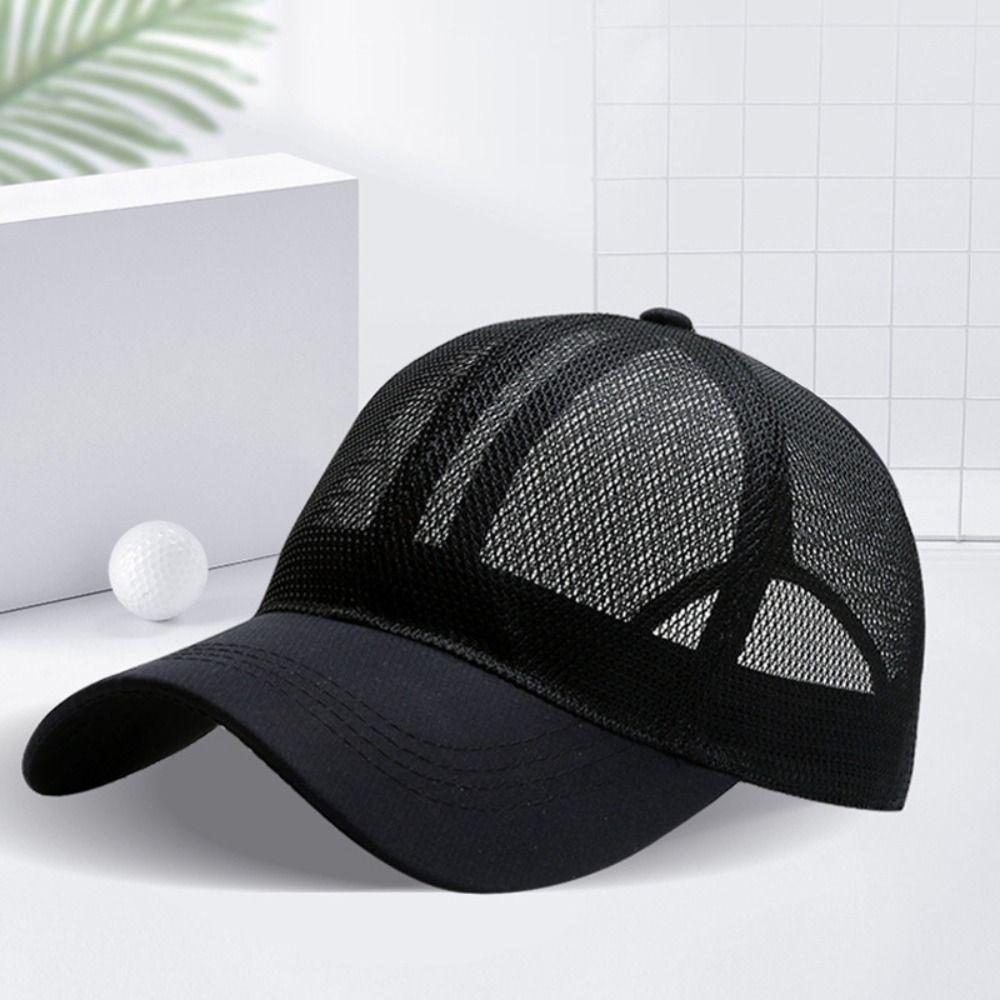 Full Mesh Sun Protection Caps Adjustable Sunscreen Snapback Hats  For Man Women Unisex