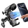 Stoßfester Motorrad-Handyhalter 15W Kabelloses Ladegerät & 18W USB 30W Typ-C Schnellladung Motorrad Fahrrad Bike Roller Halterung