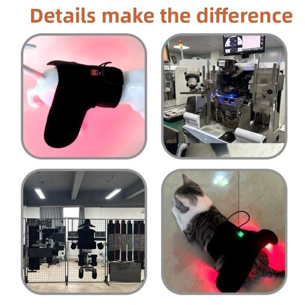 Automatic Timing Pet Red Light Recovery Device LED Light Source Promote Circulation Dog Infrared Light Knee Brace Comfortable