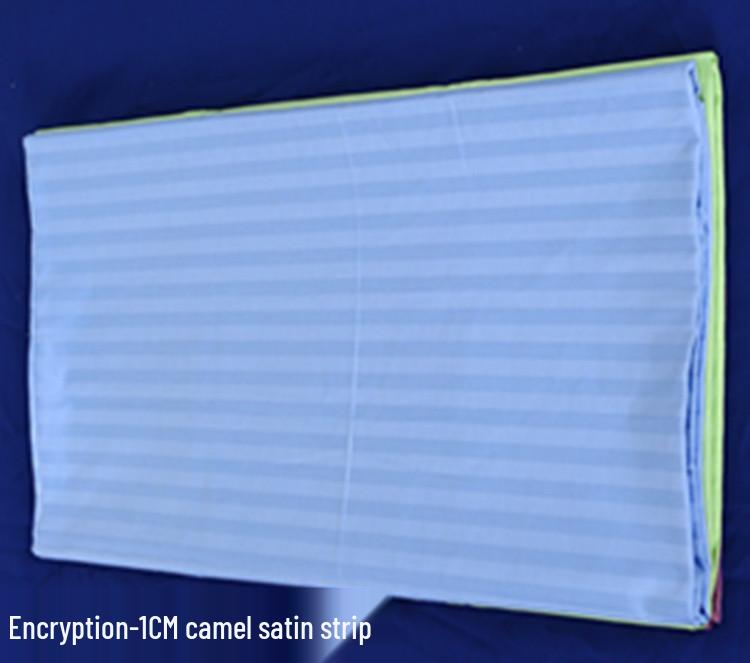 

Blue Satin Stripe Single Bed Sheet & Pure Blue Duvet Cover Set for University Dorm – 3 Pieces (Includes Pillowcase) Pillowcase 60*40