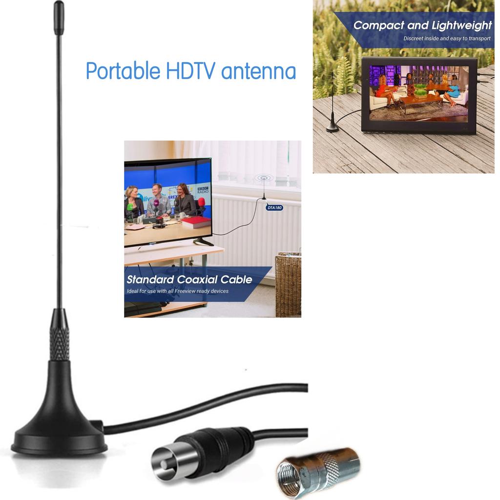 Portable Freeview HDTV digital indoor and outdoor TV signal reception 5dBi DVB T mini TV antenna