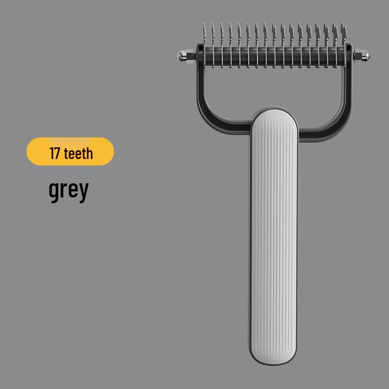 Double-Sided Stainless Steel Pet Detangling Grooming Comb
