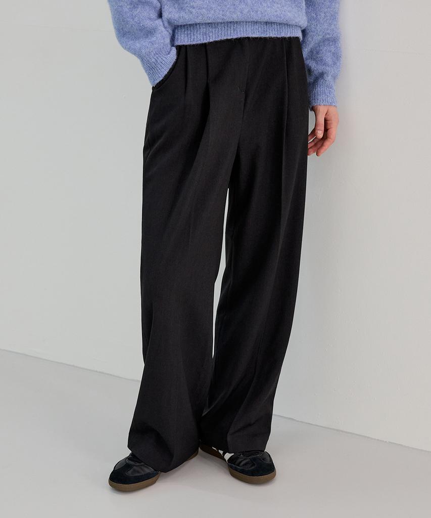 Noing Simple Slacks (Charcoal)